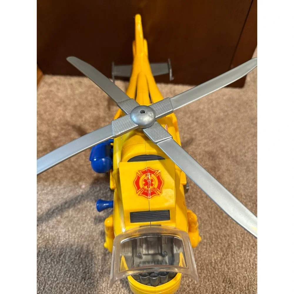 Dickie Toys Air Rescue Helicopter Yellow with Sounds and Lights Effect